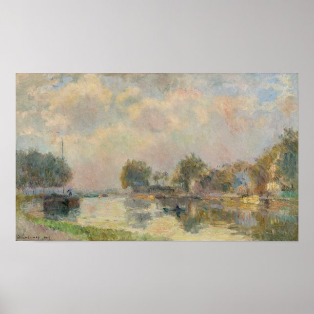 Lebourg - At The Riverbank 1909 Poster (Front)