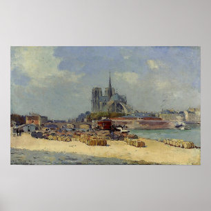 Lebourg - Notre Dame Paris 1897 Poster