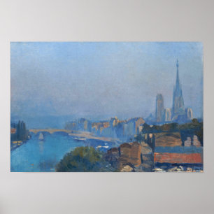 Lebourg - Rouen The Seine And The Cathedral Poster