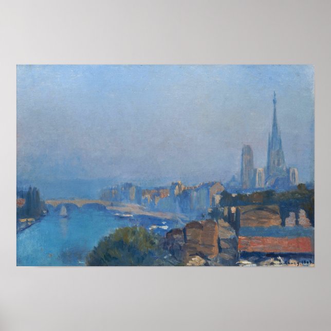 Lebourg - Rouen The Seine And The Cathedral Poster (Front)