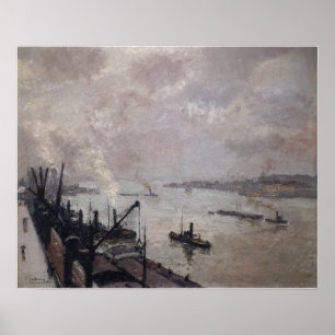 Lebourg - The Harbour At Antwerp Poster