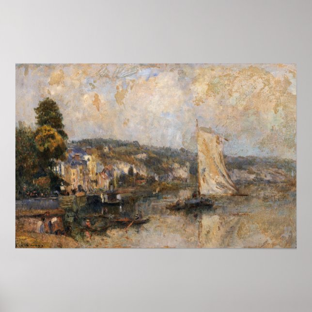 Lebourg - The Seine At La Bouille Surroundings Of… Poster (Front)