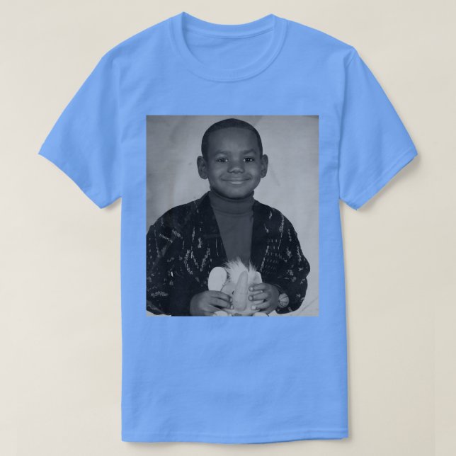 LeBron James Kid BW T-Shirt (Design Front)