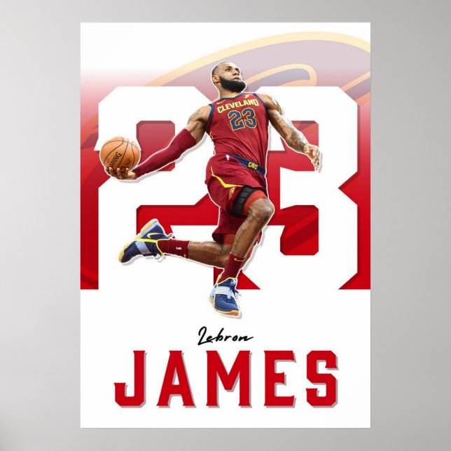 lebron james, nba, basketball, king james, slam du poster (Front)