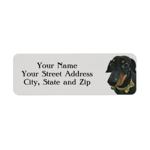 LeBron the Dachshund Address Labels