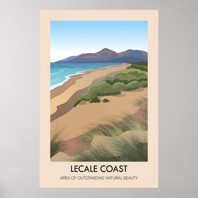 Lecale Coast AONB Travel Poster (Front)