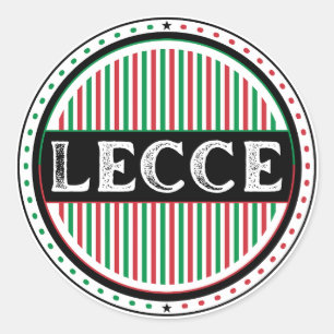 Lecce City Pride Emblem – Italian Identity Classic Round Sticker