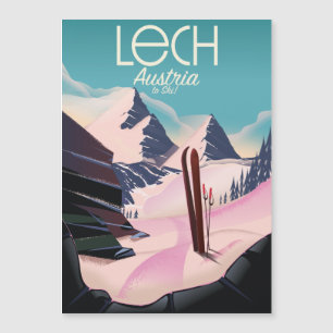 Lech Austria Ski poster.