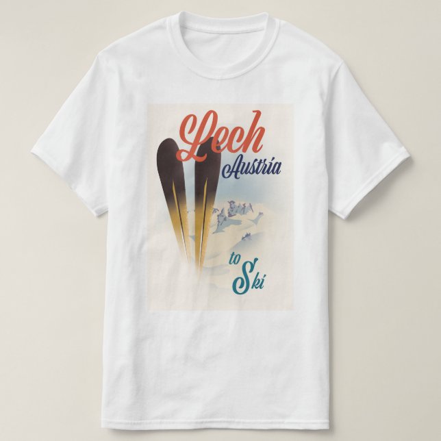 Lech Austria Ski poster T-Shirt (Design Front)
