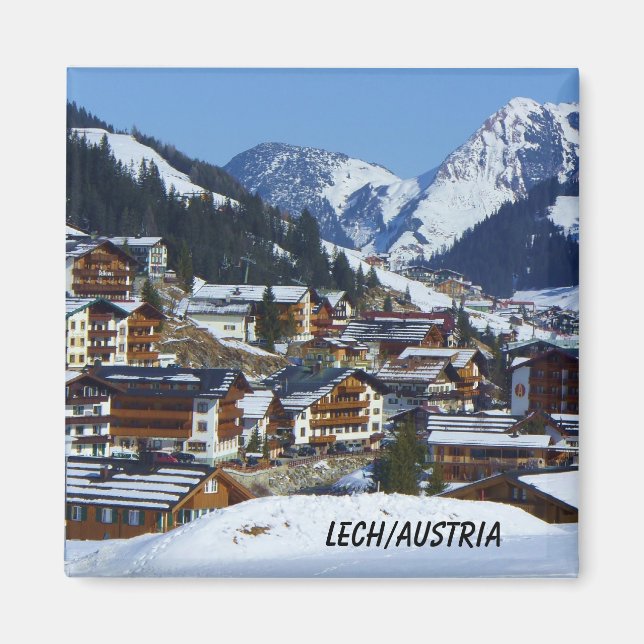 Lech in Austria am Arlberg Souvenir Magnet (Front)