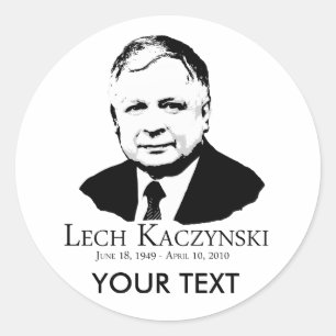 Lech Kaczynski 1949-2010 Classic Round Sticker