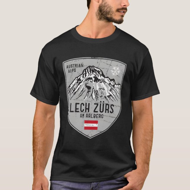 Lech Zurs Arlberg Austria Emblem T-Shirt (Front)