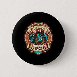Lechuckss Grog - Craftt Beer - Monkey Islands 1 6 Cm Round Badge