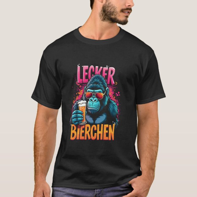 LECKER BIERCHEN Gorilla Beer Entertainment T-Shirt (Front)