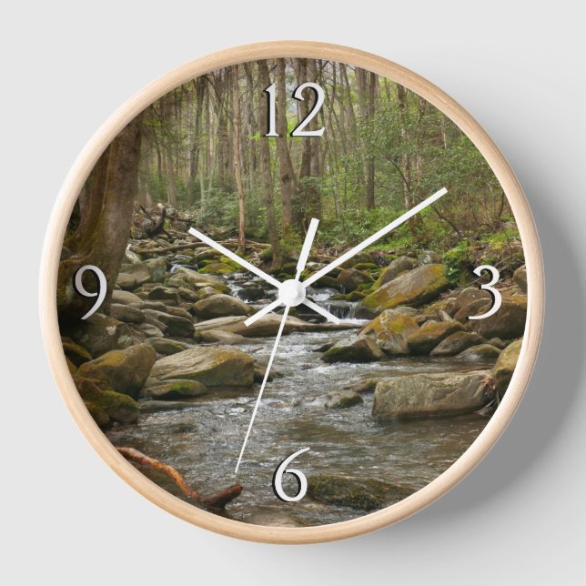 LeConte Creek at Great Smoky Mountains Clock (Front)