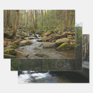 LeConte Creek at Great Smoky Mountains Wrapping Paper Sheet