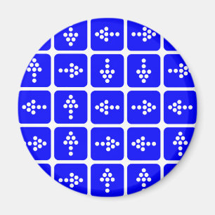 LED Arrow Square Blue Magnet