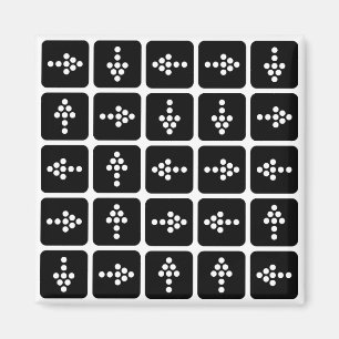 LED Arrow Square Magnet