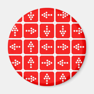 LED Arrow Square Red Magnet