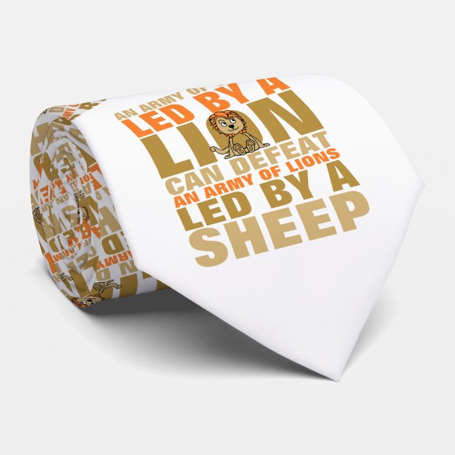 Led By A Lion Tie (Rolled)