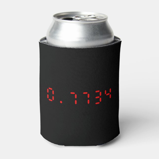 LED Calculator Hello | 0.7734 Can Cooler (Can Front)