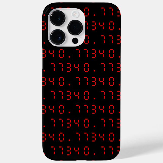 LED Calculator Hello | 0.7734 Case-Mate iPhone Case (Back)