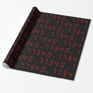 LED Calculator Hello   0.7734 Wrapping Paper
