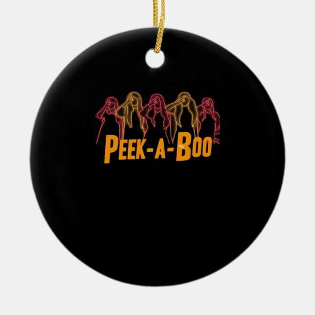 LED Design Peekaboo Era Ceramic Tree Decoration (Front)