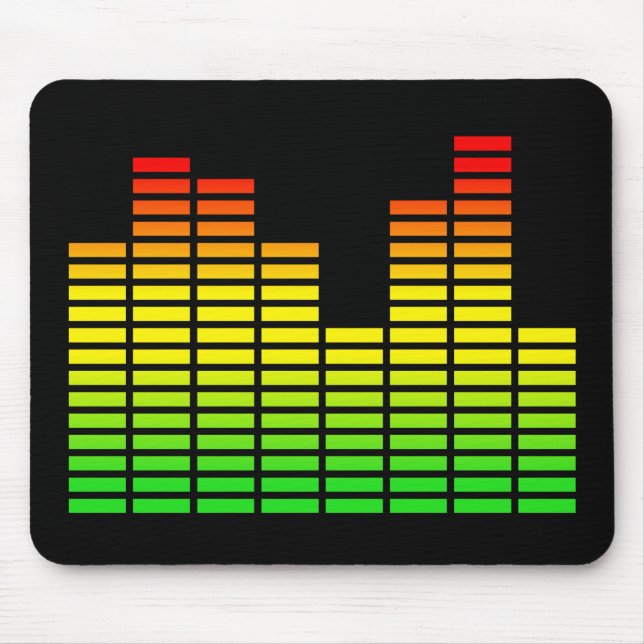 LED Equalizer Panel Funny Mousepad Humour (Front)