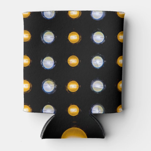 LED lights, closeup abstract background. Can Cooler (Front)