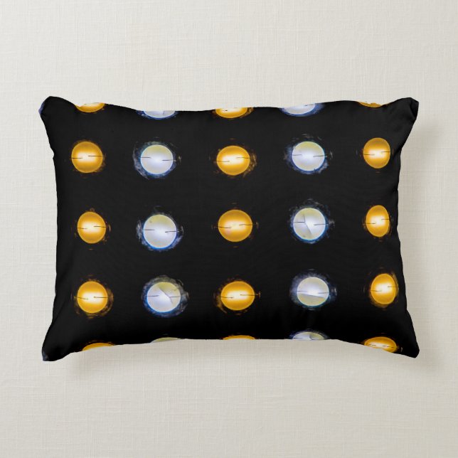 LED lights, closeup abstract background. Decorative Cushion (Front)
