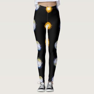 LED lights, closeup abstract background. Leggings