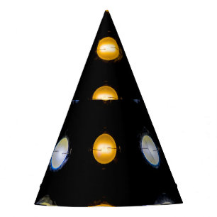 LED lights, closeup abstract background. Party Hat