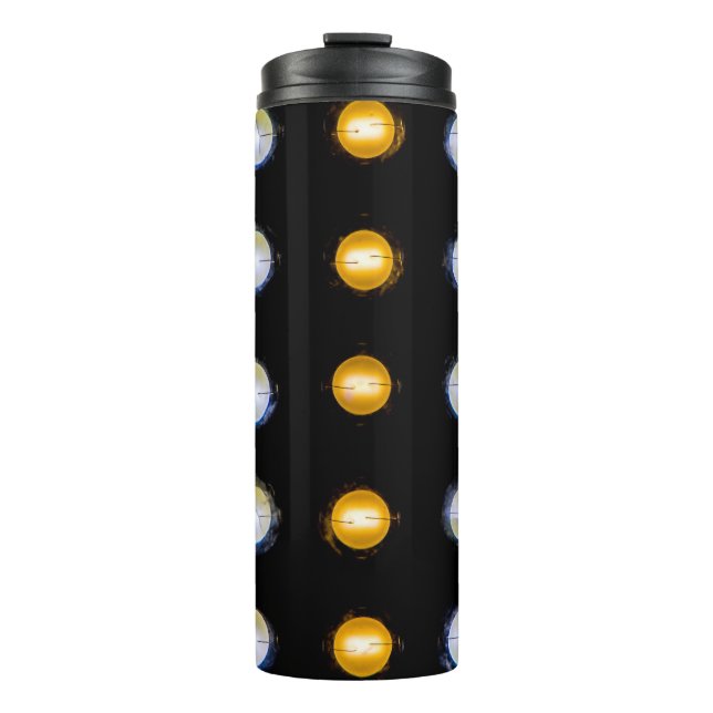 LED lights, closeup abstract background. Thermal Tumbler (Front)