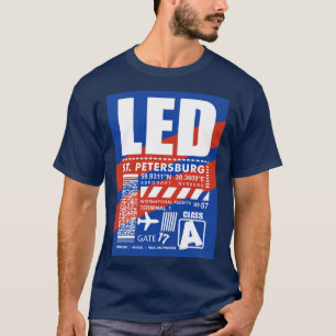 LED Pulkovo Saint Petersburg Airport T-Shirt