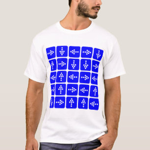 LED Style Arrows - Blue T-Shirt