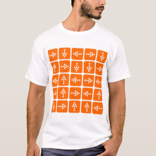 LED Style Arrows - Orange T-Shirt