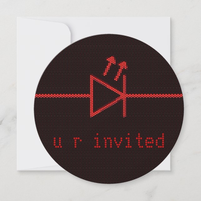 LED Symbol Shindig Invitation (Front)