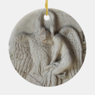 Leda and the Swan Ceramic Tree Decoration