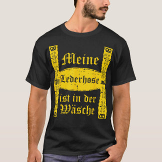 Lederhose In Wasche Oktoberfest German Costume Men T-Shirt