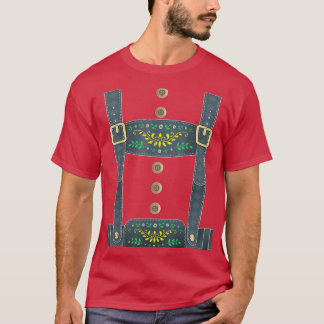 Lederhosen Suspenders Oktoberfest Bavarian Munich  T-Shirt