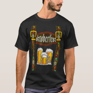 Lederhosen Suspenders Oktoberfest Bavarian Munich T-Shirt