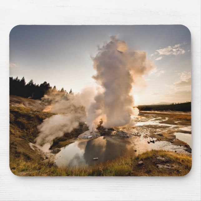 Ledge Geyser, Norris Geyser Basin Mouse Mat (Front)
