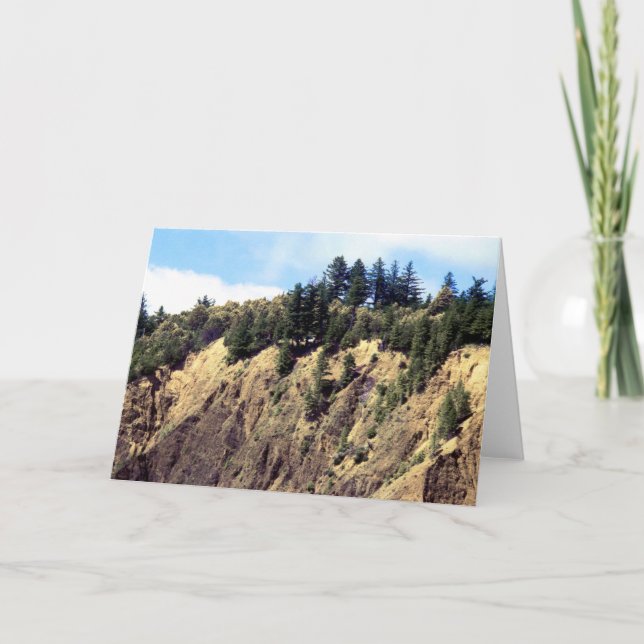 Ledge On The Edge Of Kaluna Cliff Card (Front)