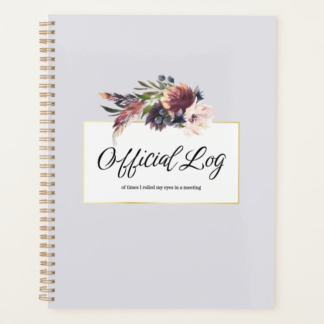 Ledger of Eye Rolls Planner (Front)