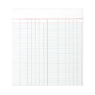 Ledger Paper Note Pad