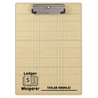 Ledger Whisperer Bookkeeper Clipboard