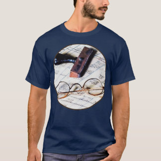 Ledger With Eyeglasses and Rubber Stamp 2 T-Shirt