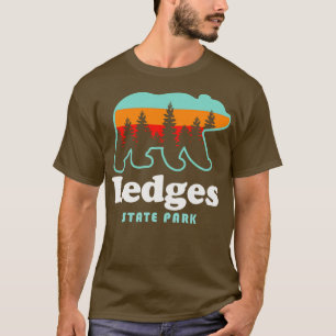 Ledges State Park Iowa Camping Hiking Trails Bear T-Shirt