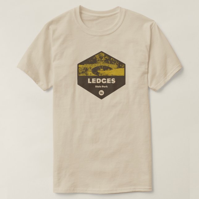 Ledges State Park Iowa T-Shirt (Design Front)